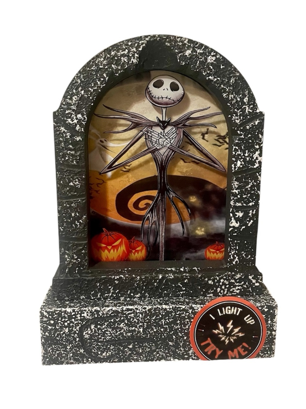Disney's The Nightmare Before Christmas Jack Skellington LED Tombstone Decor